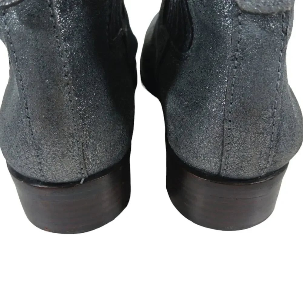 Tory Burch Metalic Silver/Gray Boots GUC $365 Size 6.5M   FS2160